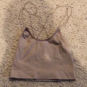 URBAN OUTFITTERS Cropped Sparkly Strappy Tank Womens Size XS